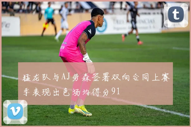 猛龙队与AJ劳森签署双向合同上赛季表现出色场均得分91