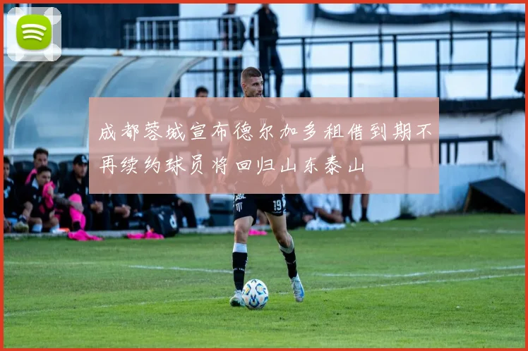 成都蓉城宣布德尔加多租借到期不再续约球员将回归山东泰山